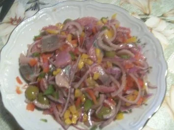 ( Fisch )   Matjessalat - Rezept - Bild Nr. 7