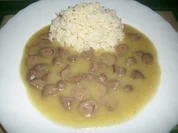 Teufelchens Hähnchenherzen in einer feinen Estragonsoße... - Rezept