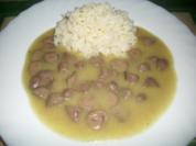 Teufelchens Hähnchenherzen in einer feinen Estragonsoße... - Rezept