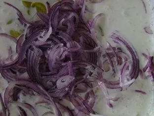 Fisch: Matjes Dill Töpfchen mit roten Zwiebeln - Rezept - Bild Nr. 2