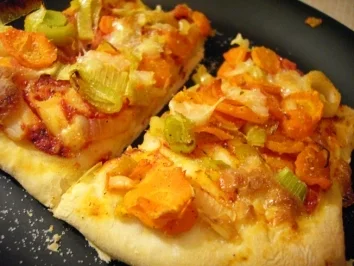 Lauch-Möhren-Kuchen - Rezept