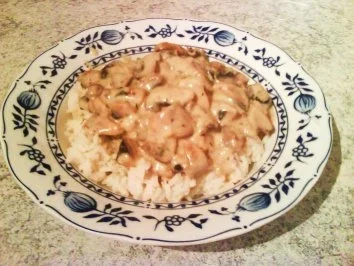 Champgignons vereint mit Sahne und Thymian - Rezept