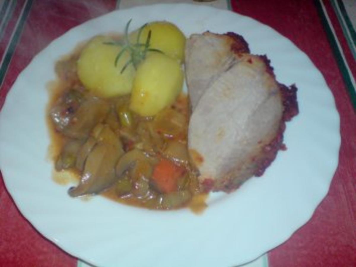 Schweinebraten, pikant - einfach - 178 kcal/100g