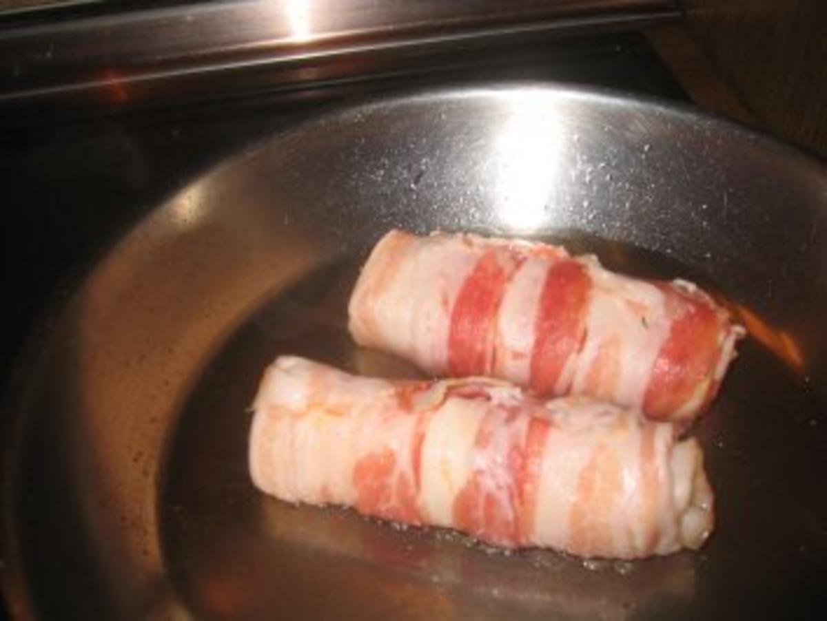 Brotzeit: Bacon-Käse-Röllchen - Rezept - Bild Nr. 4