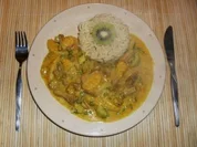 Geschnetzeltes mit Mandarinen und Kiwi - Rezept