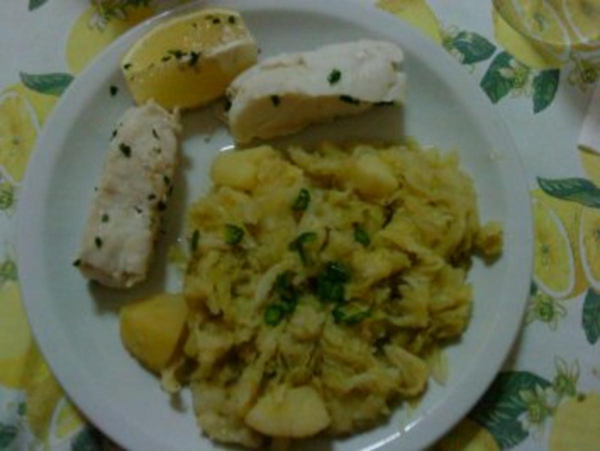Zwergi&amp;#39;s Kabeljaufilet an Wirsing - Kartoffel - Gemuese - Rezept ...