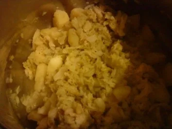 Rezept: Zwergi's Kabeljaufilet an Wirsing - Kartoffel - Gemuese Bild Nr. 5 Zwergi's Kabeljaufilet an Wirsing - Kartoffel - Gemuese - Rezept - Bild Nr. 5