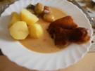 Entenbraten mit Zwiebeln im Bratschlauch - Rezept
