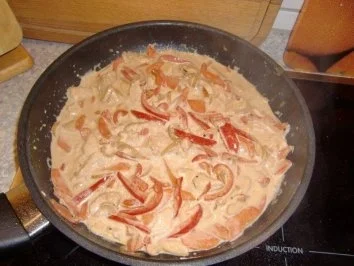 Hähnchengeschnetzeltes mit Reis - Rezept