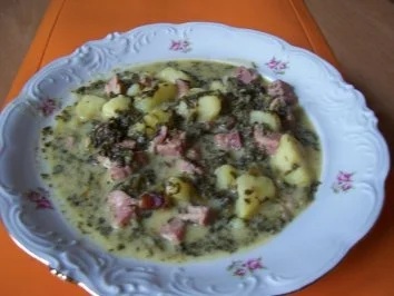 Grünkohleintopf mit Kassler - Rezept