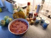 Frikadellen auf Kohlrabi Gemüse und Kartoffelnrösti - Rezept