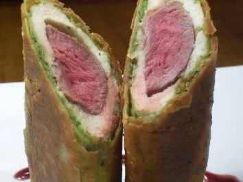 Zigarre vom Lammfilet/Minigemüse/Polentaschnitte/Rotwein-Thymian-Sauce - Rezept - Bild Nr. 14