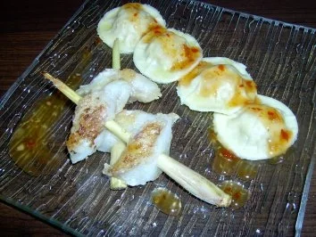 Rezept: Asiatische Teigtäschli & Seeteufelmedaillons Bild Nr. 2 Asiatische Teigtäschli & Seeteufelmedaillons - Rezept - Bild Nr. 2