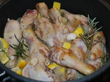 Zitronen-Knoblauch-Hähnchen - Rezept