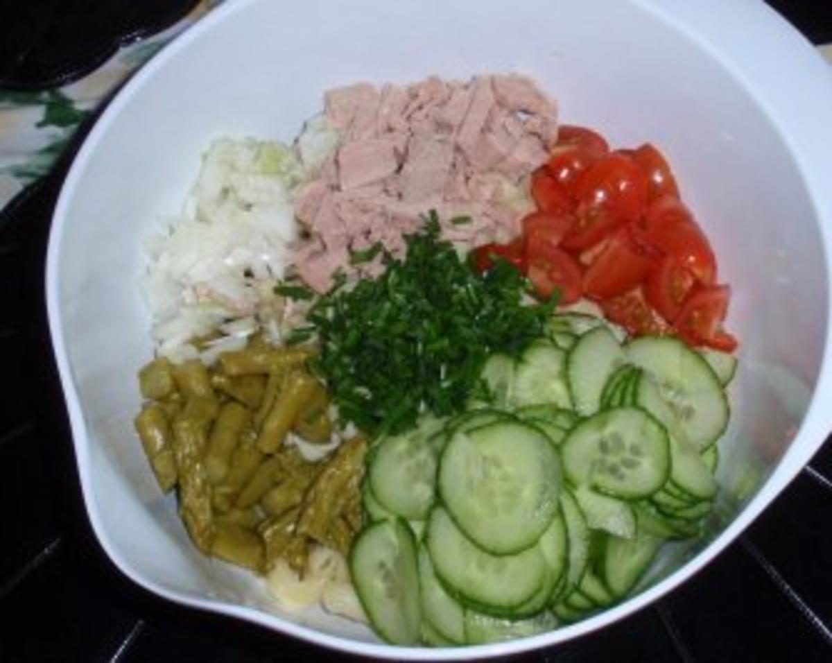 Nudelsalat mit Thunfisch und grünem Spargel - Rezept - Bild Nr. 3