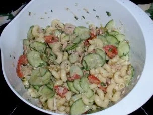 Nudelsalat mit Thunfisch und grünem Spargel - Rezept - Bild Nr. 5