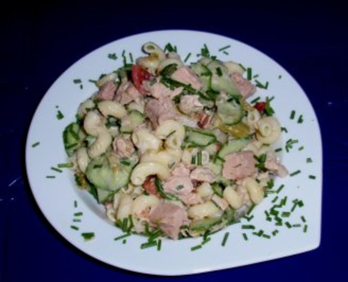 Nudelsalat mit Thunfisch und grünem Spargel - Rezept - Bild Nr. 7