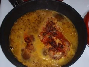 Hähnchenbrustfilet mit einer fruchtigen Soße und Kresse-Nudeln - Rezept - Bild Nr. 2