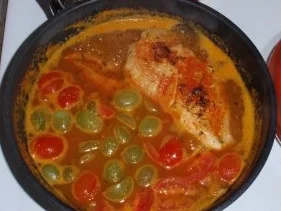 Hähnchenbrustfilet mit einer fruchtigen Soße und Kresse-Nudeln - Rezept - Bild Nr. 4