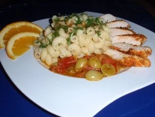 Hähnchenbrustfilet mit einer fruchtigen Soße und Kresse-Nudeln - Rezept - Bild Nr. 7