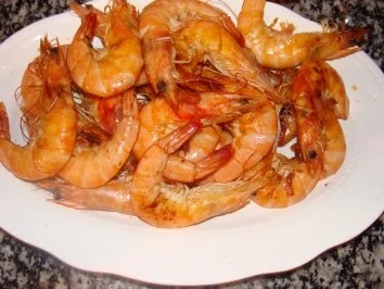 Rezept: Meeresfrüchte : -Langostinos -Chipirones gebraten- Bild Nr. 2 Meeresfrüchte : -Langostinos -Chipirones gebraten- - Rezept - Bild Nr. 2