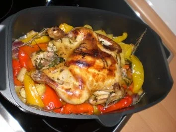 Honighähnchen mit Ananas auf Gemüse - Rezept - Bild Nr. 4