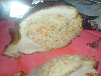 Gefüllter Gemüsebraten, und Speckrosenkohl - Rezept - Bild Nr. 4