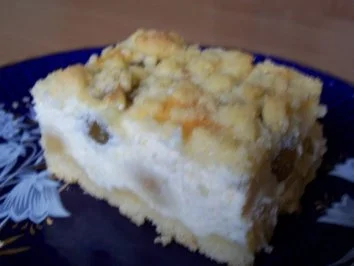 Rezept: Quarkkuchen mit Mirabellen und Marzipan Quarkkuchen mit Mirabellen und Marzipan - Rezept