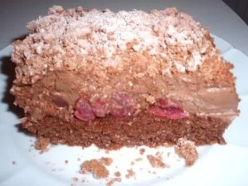 Rezept: Torte: Kirsch-Flockenschnitten - After Eight Torte: Kirsch-Flockenschnitten - After Eight - Rezept