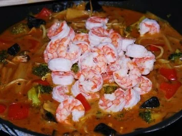 Gaeng Ped Gung - Rotes Thai-Curry mit Garnelen - Rezept - Bild Nr. 7