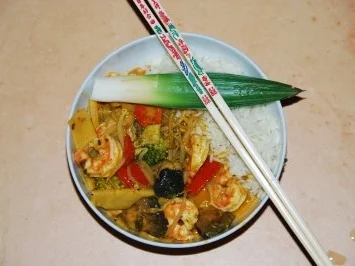 Gaeng Ped Gung - Rotes Thai-Curry mit Garnelen - Rezept - Bild Nr. 9
