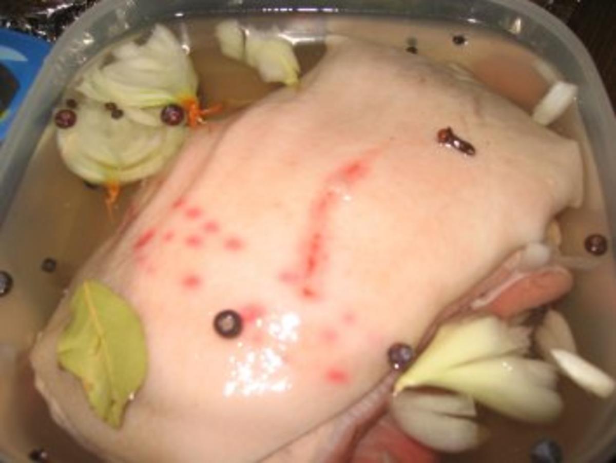 Fleisch: Sauerbraten mit Schweinebauch - Rezept - Bild Nr. 11