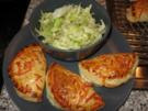 Blätterteigtäschchen Salami-Schinken - Rezept