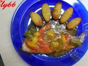 Rezept: Fleischgerichte:Naturschnitzel mit Letscho Fleischgerichte:Naturschnitzel mit Letscho - Rezept