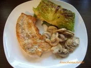Wirsingroulade mit Rahmchampignons - Rezept