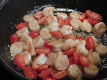 Spaghetti mit scharfen Garnelen - Rezept