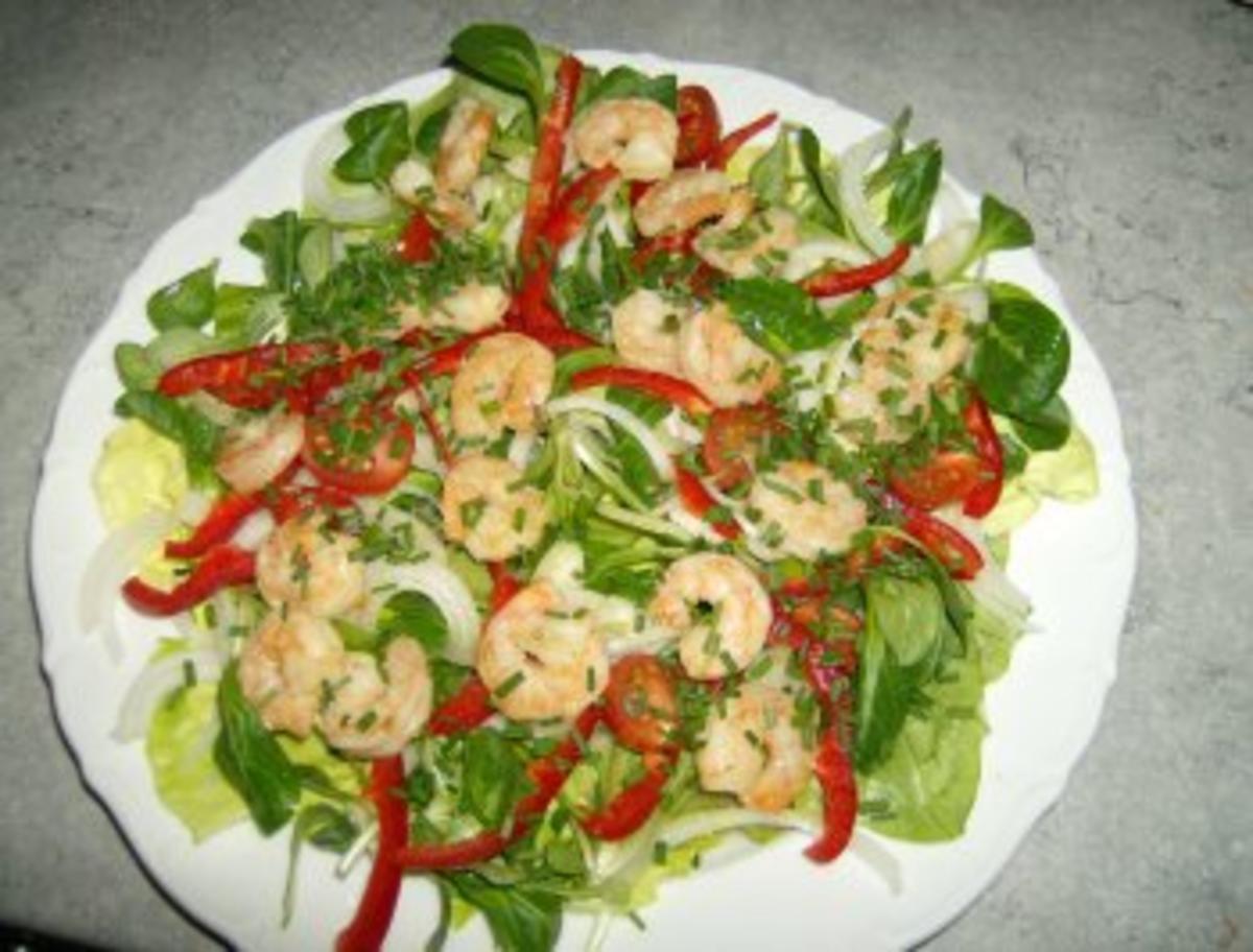 Salat mit Shrimps - Rezept