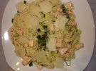 Spaghetti mit Lachs-Zucchini-Sahnesauce - Rezept