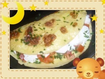 Mozzarella-Omelett - Rezept