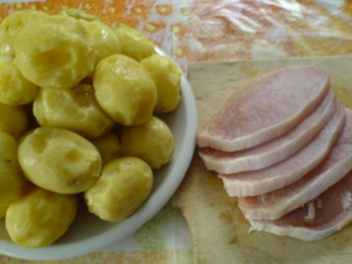 Bratkartoffeln mit Schnitzel in Sahnesoße - Rezept - Bild Nr. 4