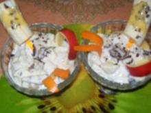 Irenes Obst- Dessert- mit Pfefferminzschokolade - Rezept