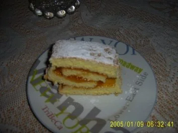 Rezept: Biskuitrolle mit Aprikosenmarmelade Bilder on Biskuitrolle mit Aprikosenmarmelade Bilder on - Rezept