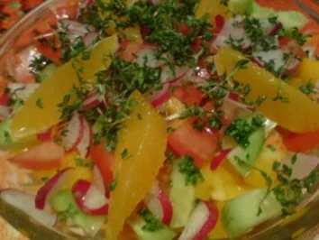 Bunter Salat dazu gebratene Baramundifilets - Rezept - Bild Nr. 18