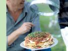 Pfannkuchen-Kichererbsen-Torte - Rezept