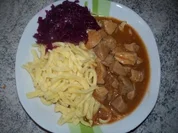Schinkengulasch - Rezept
