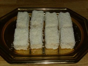 Rezept: Weisse Kokos-Stangen Weisse Kokos-Stangen - Rezept