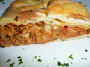 Pizzarollo mit Pfifferlingen gefüllt - Rezept