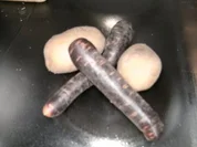 Violettes-Kartoffel-Möhrengratin - Rezept