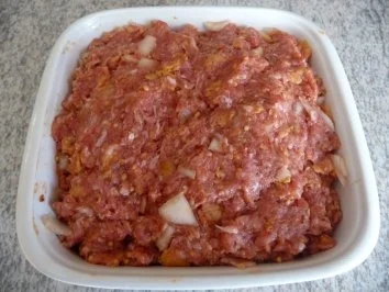 Hackfleisch : Hackbraten mit Ei, Schmorgurke und Salzkartoffeln - Rezept - Bild Nr. 6