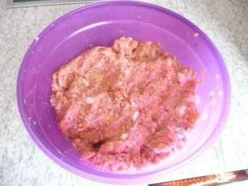 Hackfleisch : Hackbraten mit Ei, Schmorgurke und Salzkartoffeln - Rezept - Bild Nr. 4